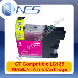 CT Compatible LC133M MAGENTA Ink Cartridge for Brother MFC-J870DW/MFC-J6920DW/MFC-J6720DW/MFC-J6520DW/MFC-J650DW